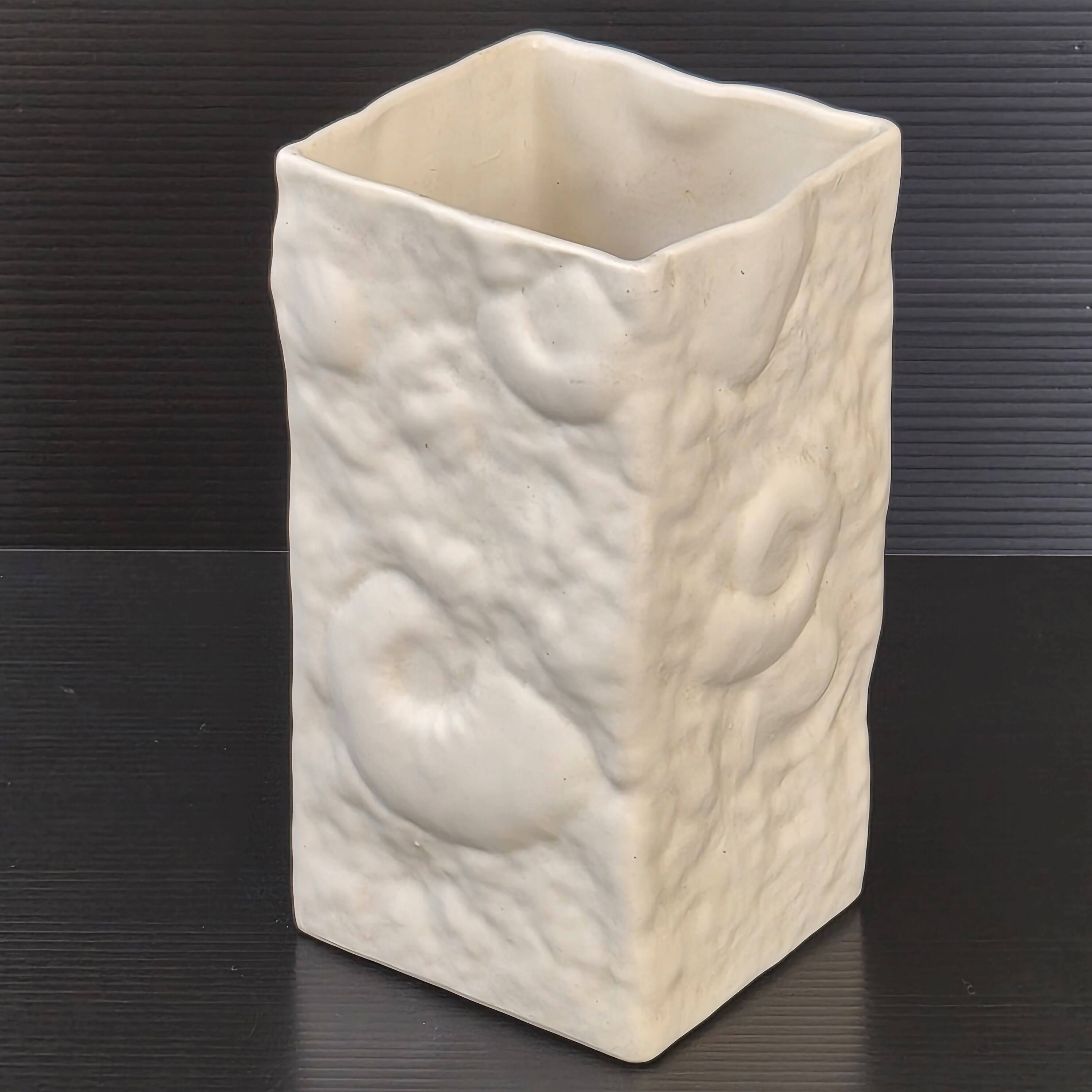 Vintage Italian fossil vase 1960
