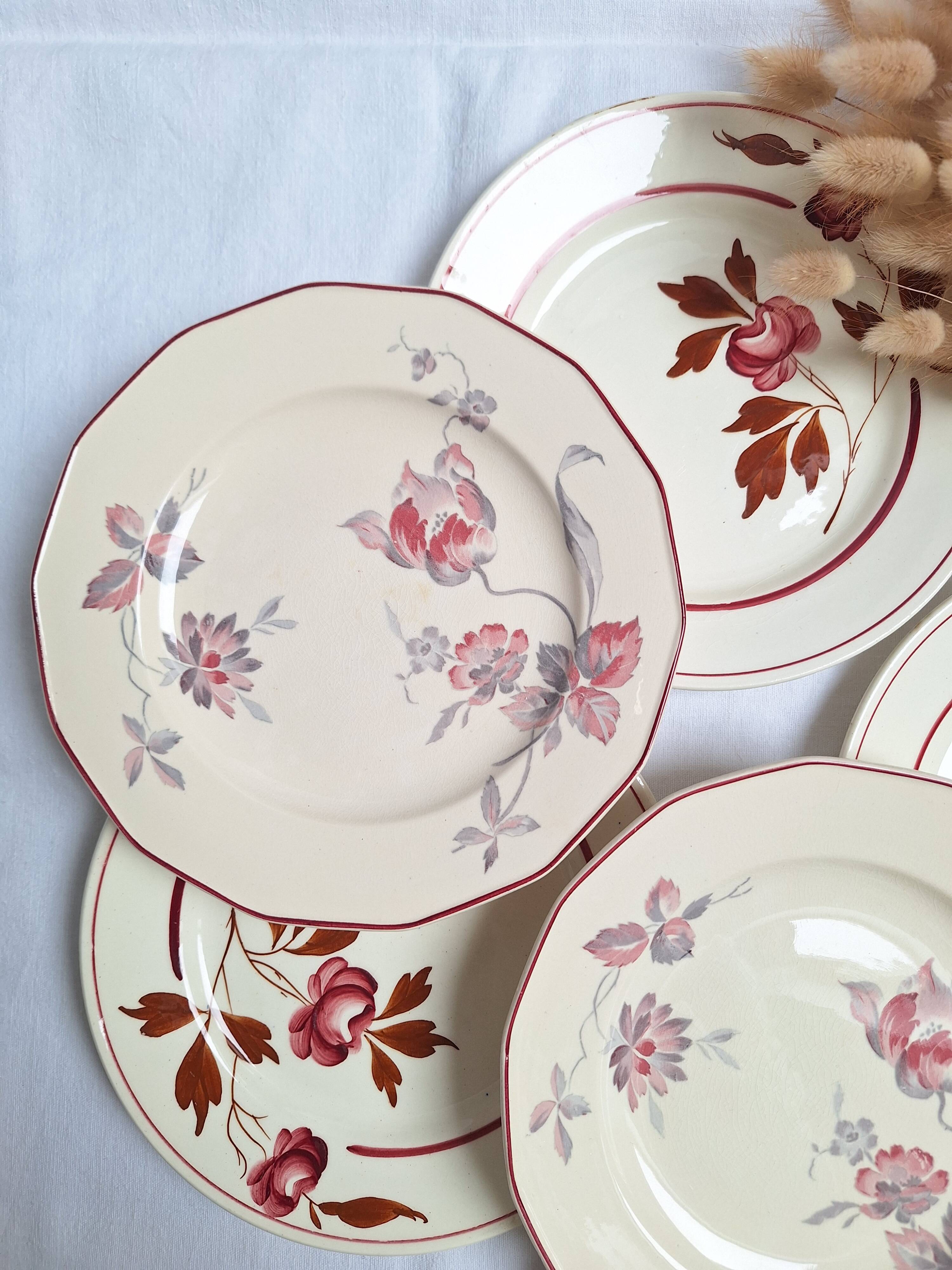 Vintage dessert plates