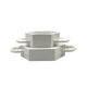 Sergio Asti, white ceramic centerpiece, Gabbianelli Italy ca. 1970