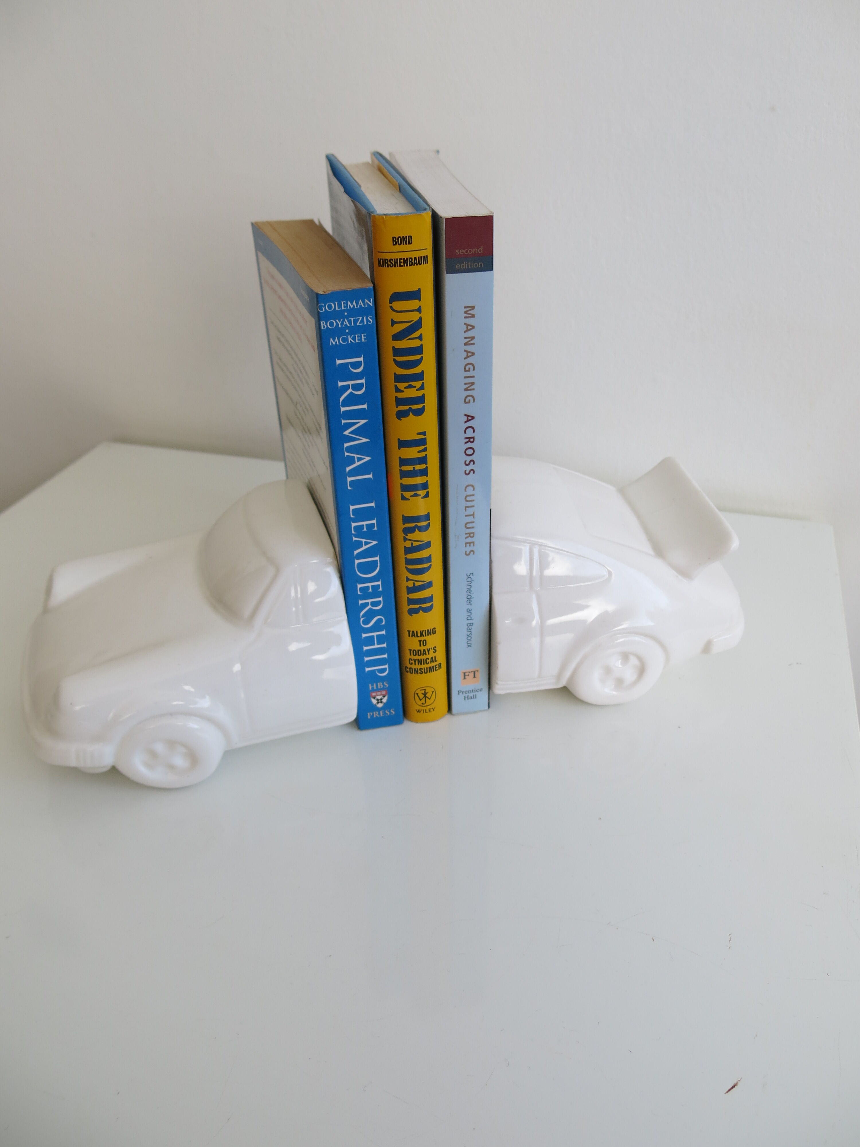 Paire de serre-livres vintage Porsche 911