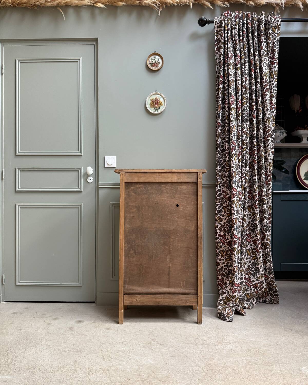 Vintage glass-fronted jam cupboard (renovated)