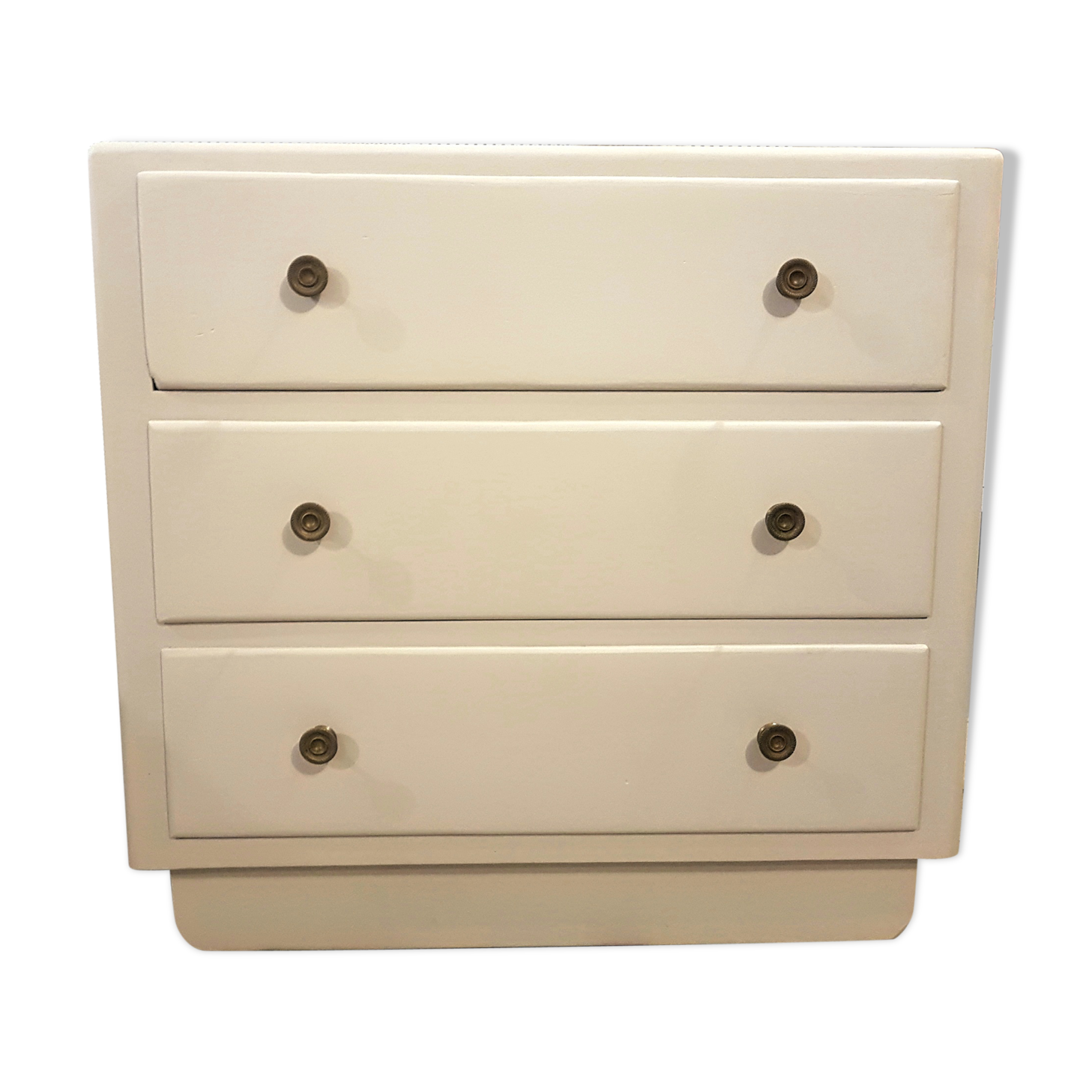 Nude beige vintage dresser wooden
