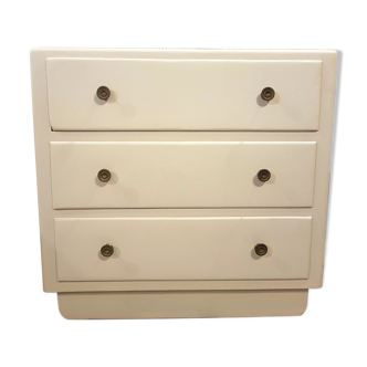 Nude beige vintage dresser wooden