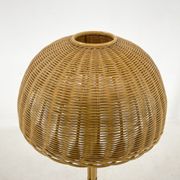 1980's Rattan Floor Lamp, Czechoslovakia