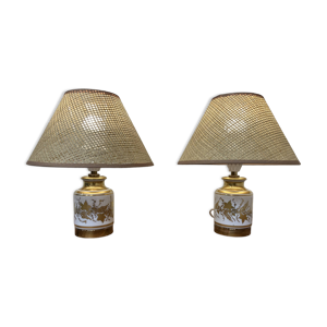 Paire de lampes céramique