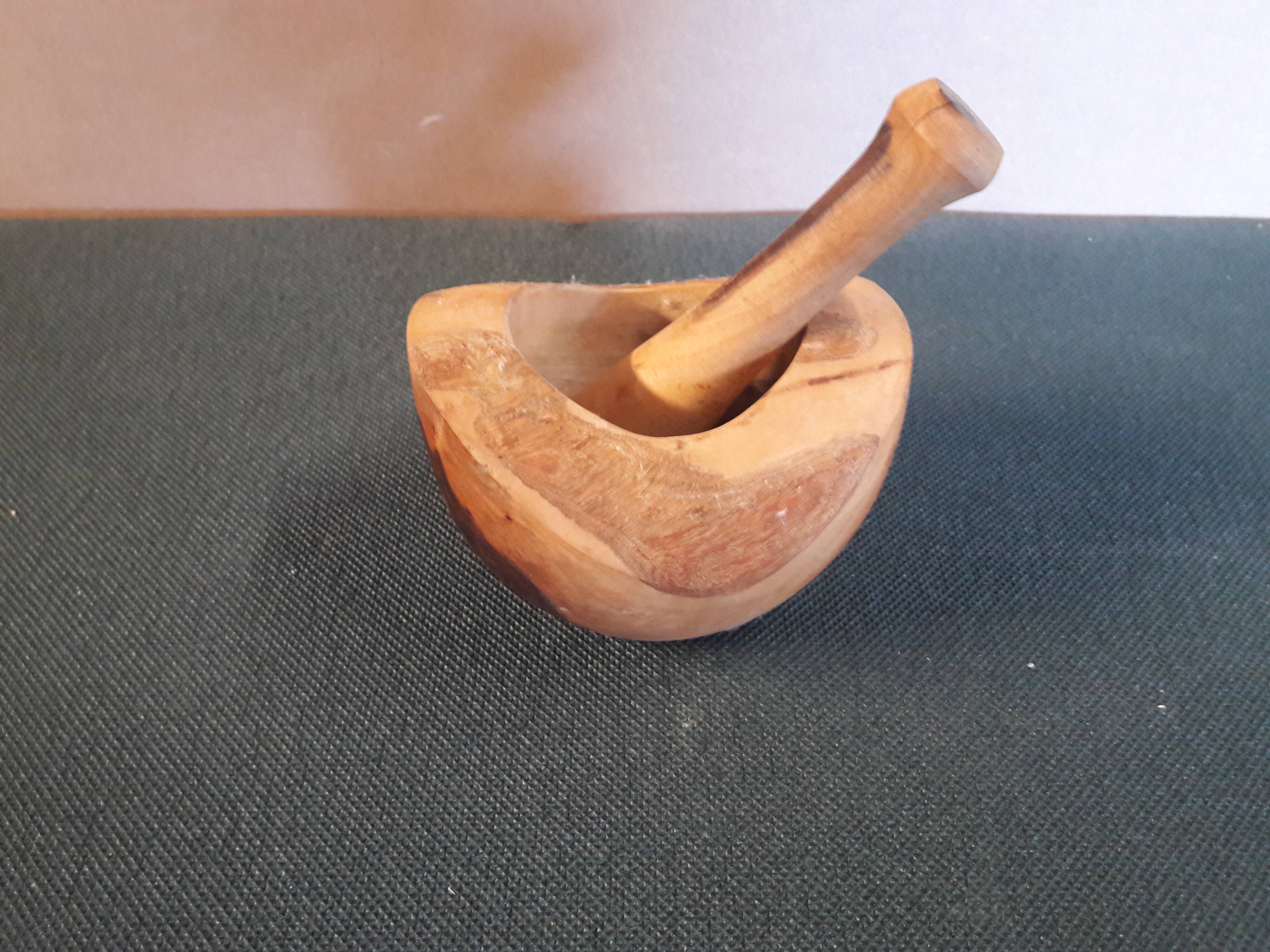 Olive wood pestle