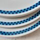Set of 5 flat plates Lustucru vintage 1970
