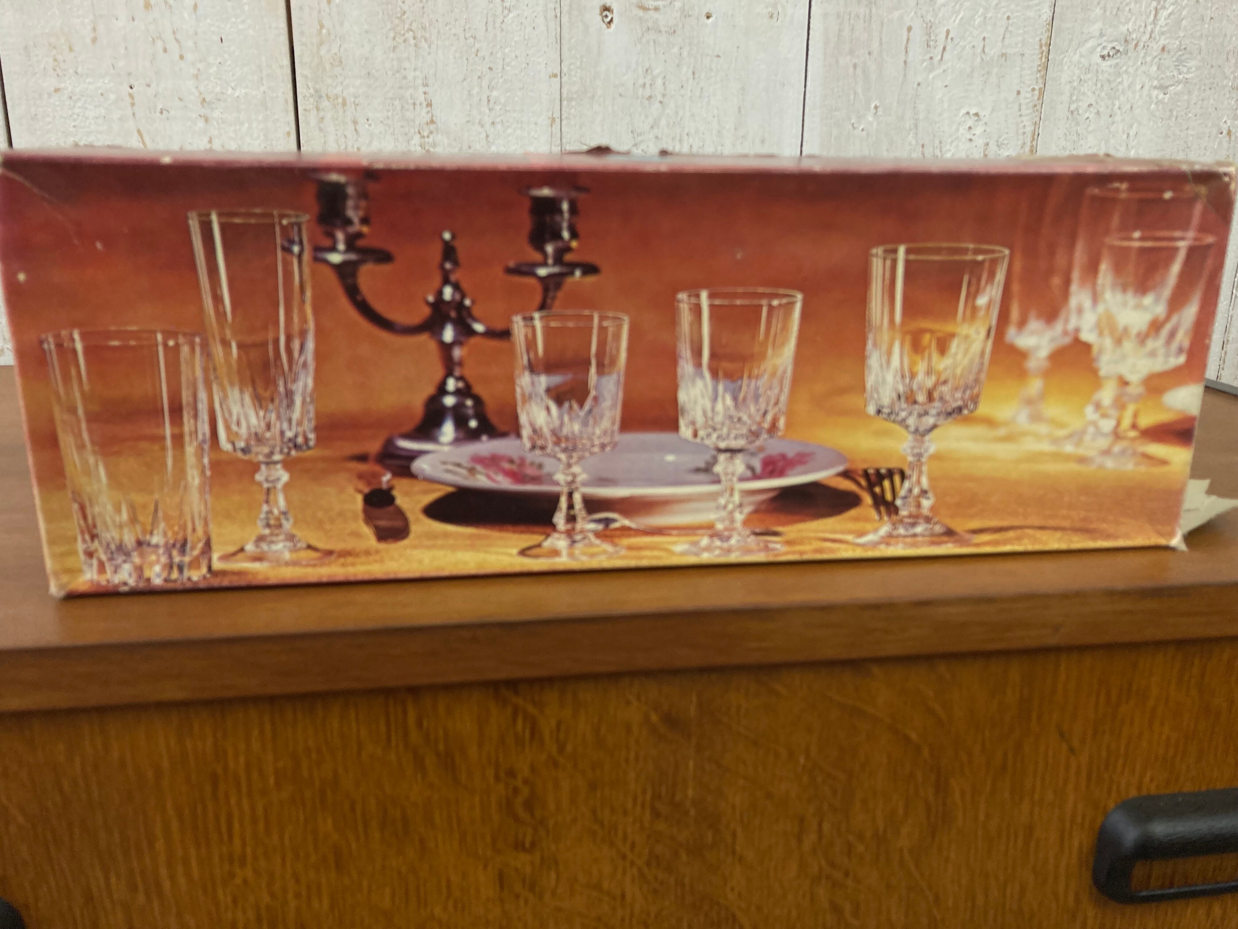 Vintage Arques crystal glasses