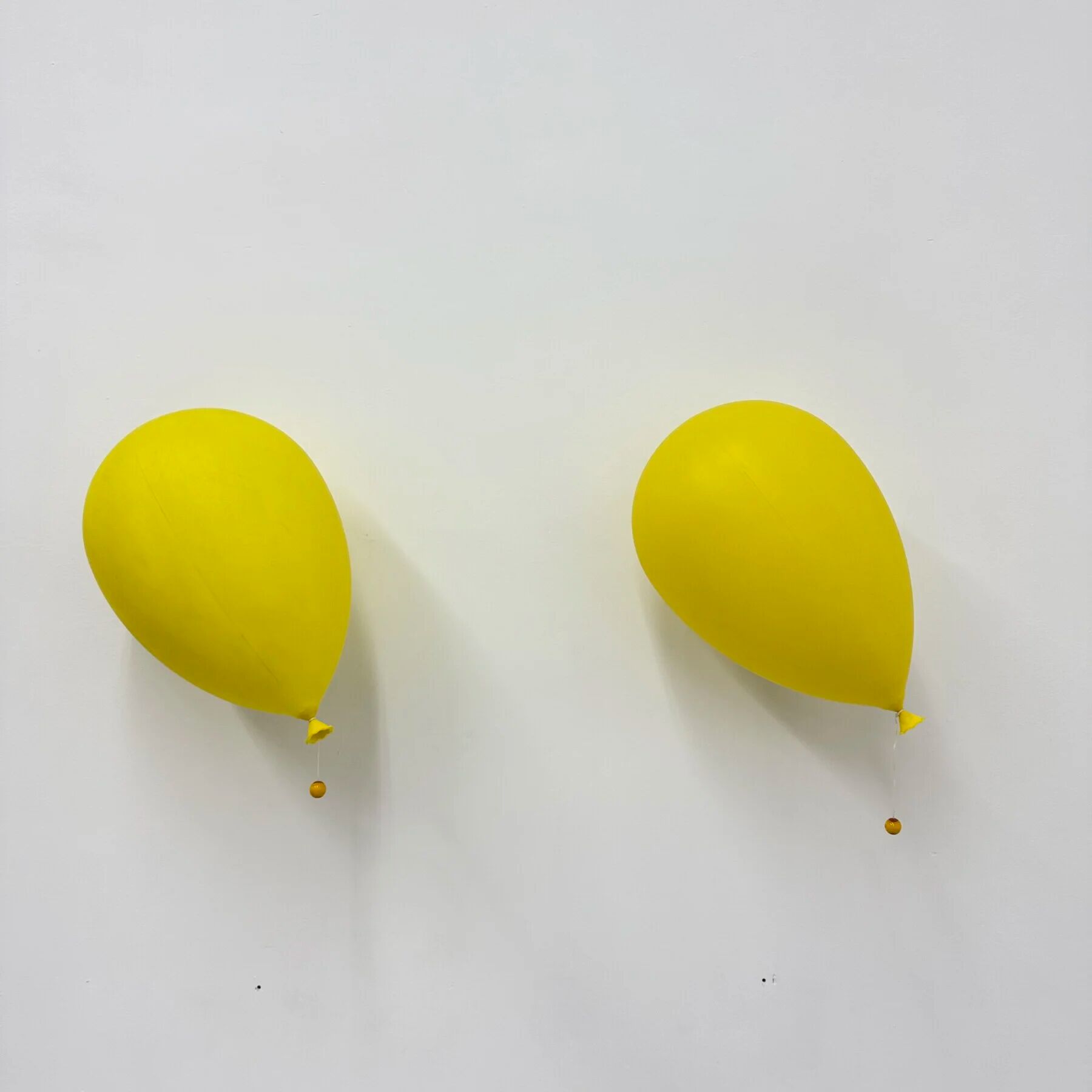 Pair of large Palloncino wall lamps by Yves Christin for Bilumen, 1984