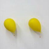 Pair of large Palloncino wall lamps by Yves Christin for Bilumen, 1984