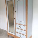 Family wardrobe, marquetry net, early 20th century.