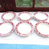 6 Amandinoise soup plates
