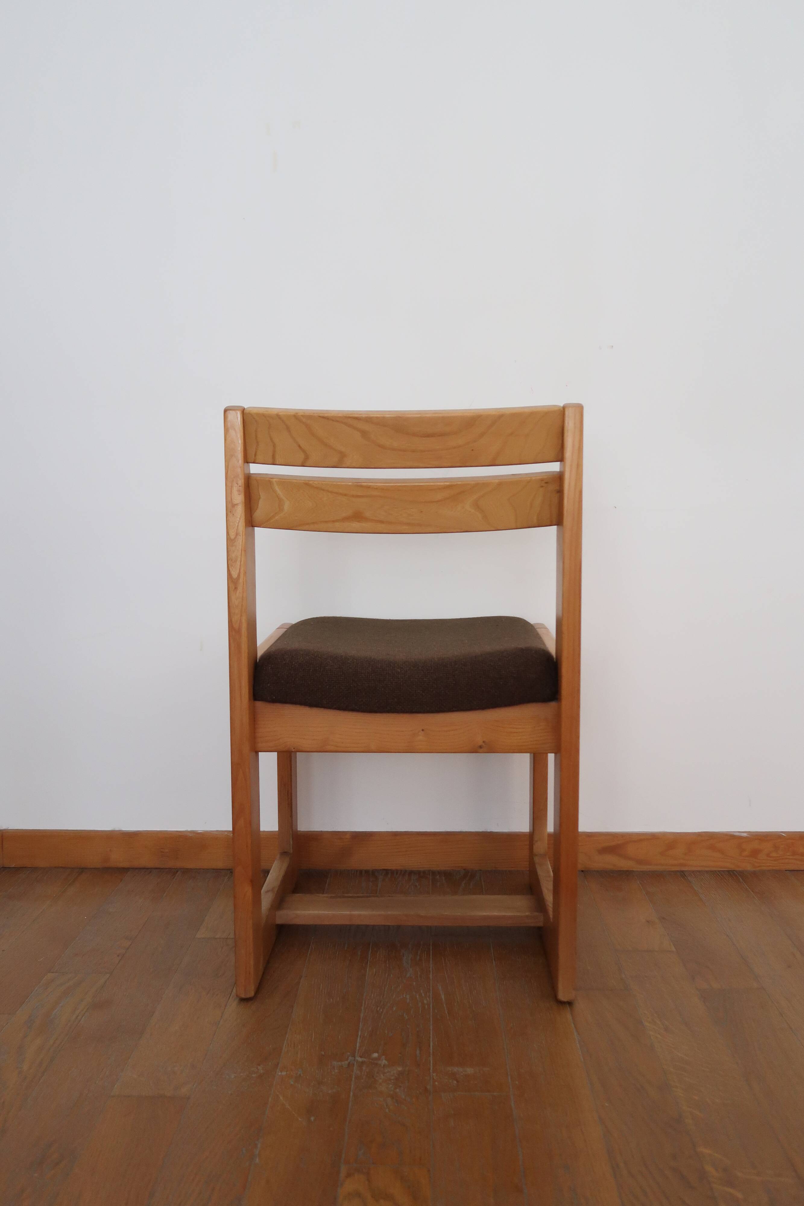 4 chairs sleigh Maison Regain