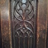 Bench chest oak end XIX