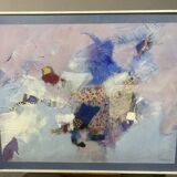 Mixed media entitled “Avril” by René Leroy