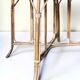Natural rattan table, circa 1960-1970