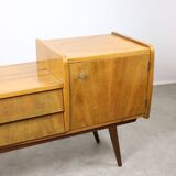 Mid-century Italian Wood and Brass Sideboard, 50s