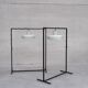 Mid-century steel and glass pendant by RAAK