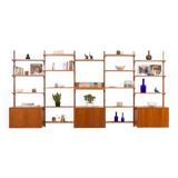 Poul Cadovius extra-large teak wall unit for Cado, 1960s.