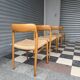 Set of 4 Møller 75 chairs in oak