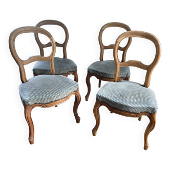 Lot de 4 chaises style Louis-Philippe