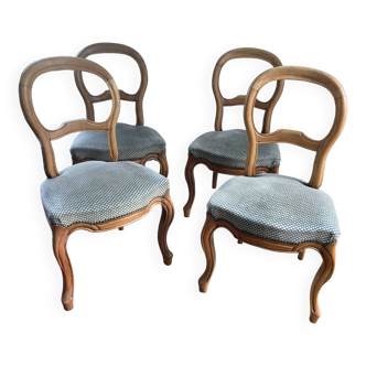 Set of 4 Louis-Philippe style chairs