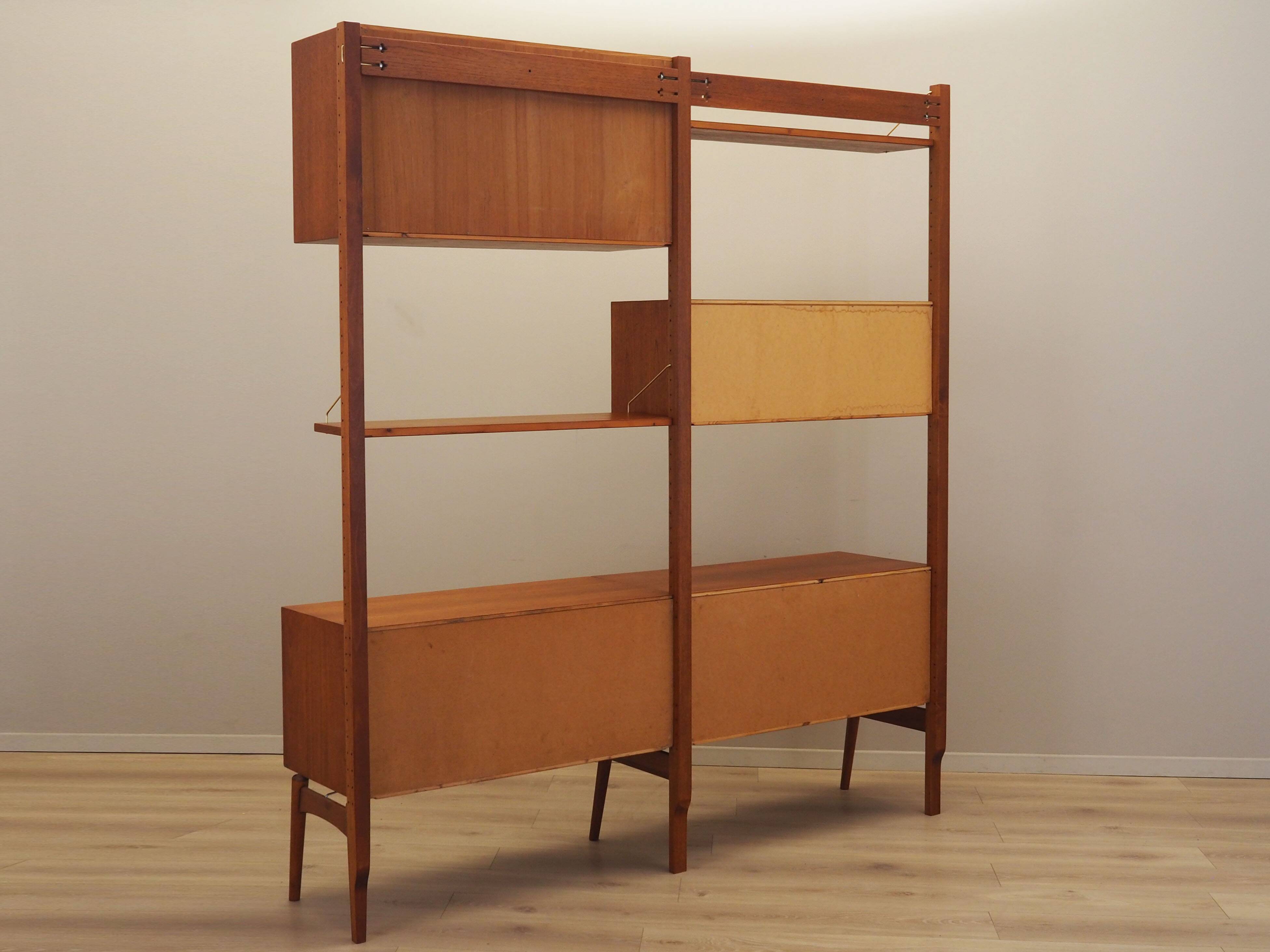 Teak wall unit, Norwegian design, 1960s, designer: Kjell Riise, production: