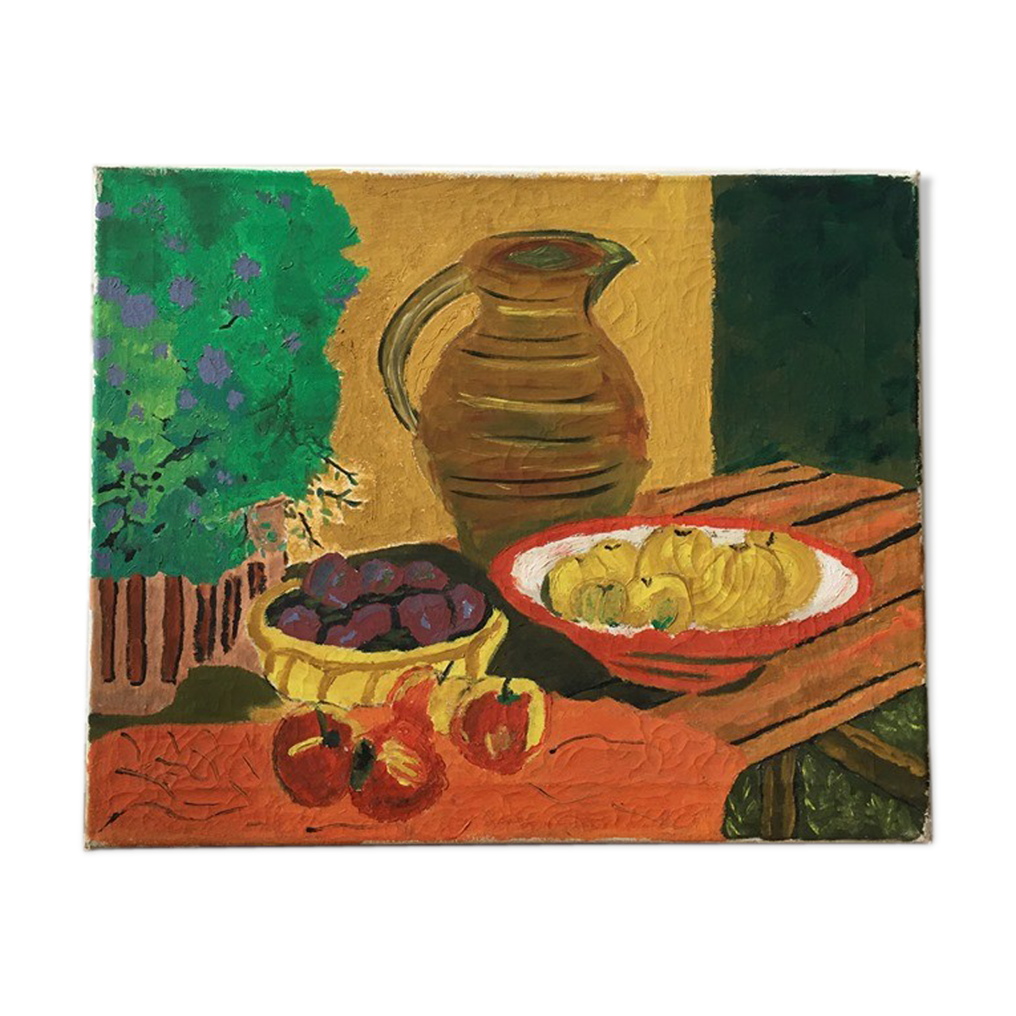 Peinture huile vintage