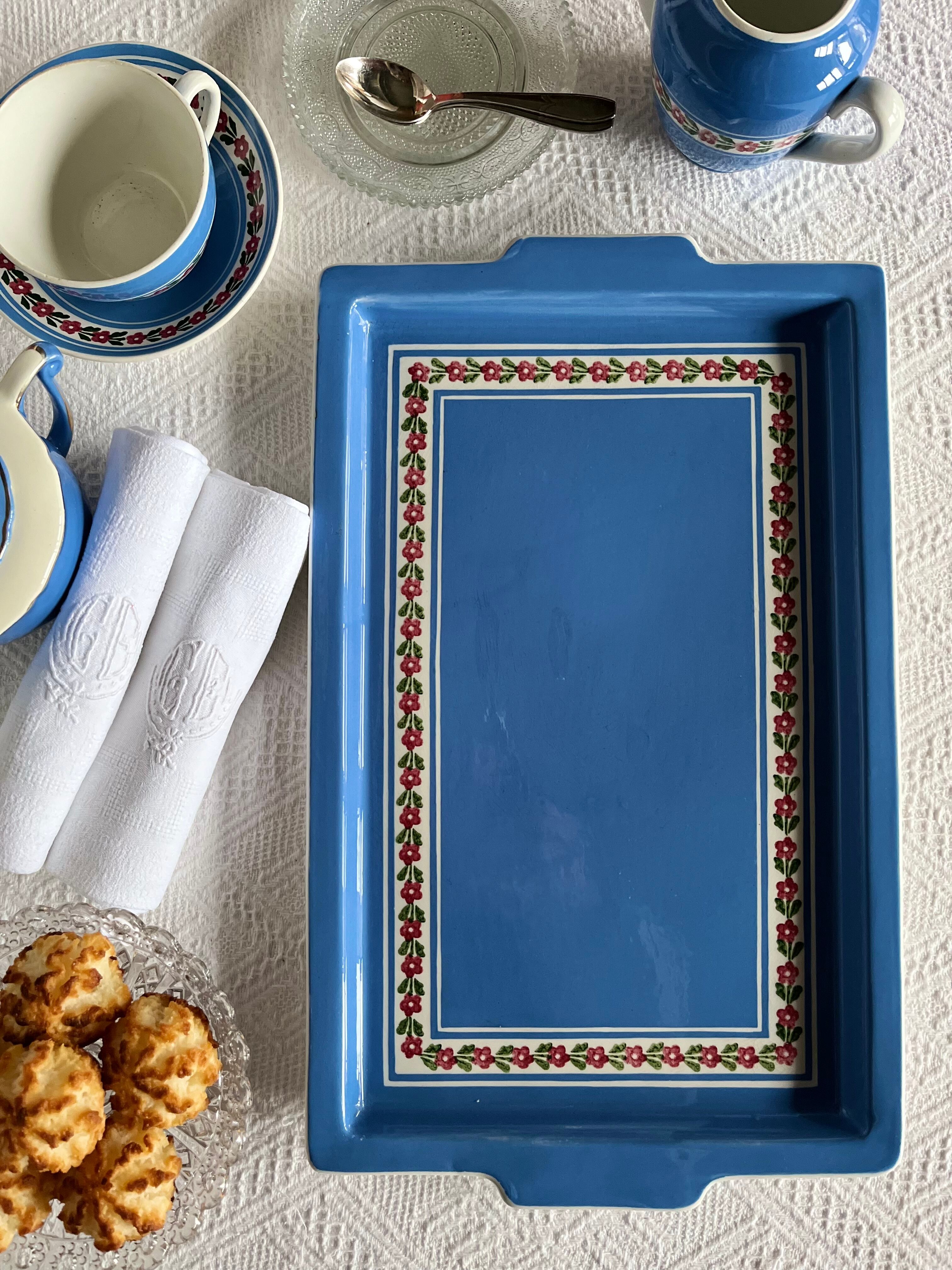 Service tray Sarreguemines Digoin