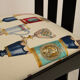 High Ingram chair by Charles R. Mackintosh for Alivar with Fornasetti fabric