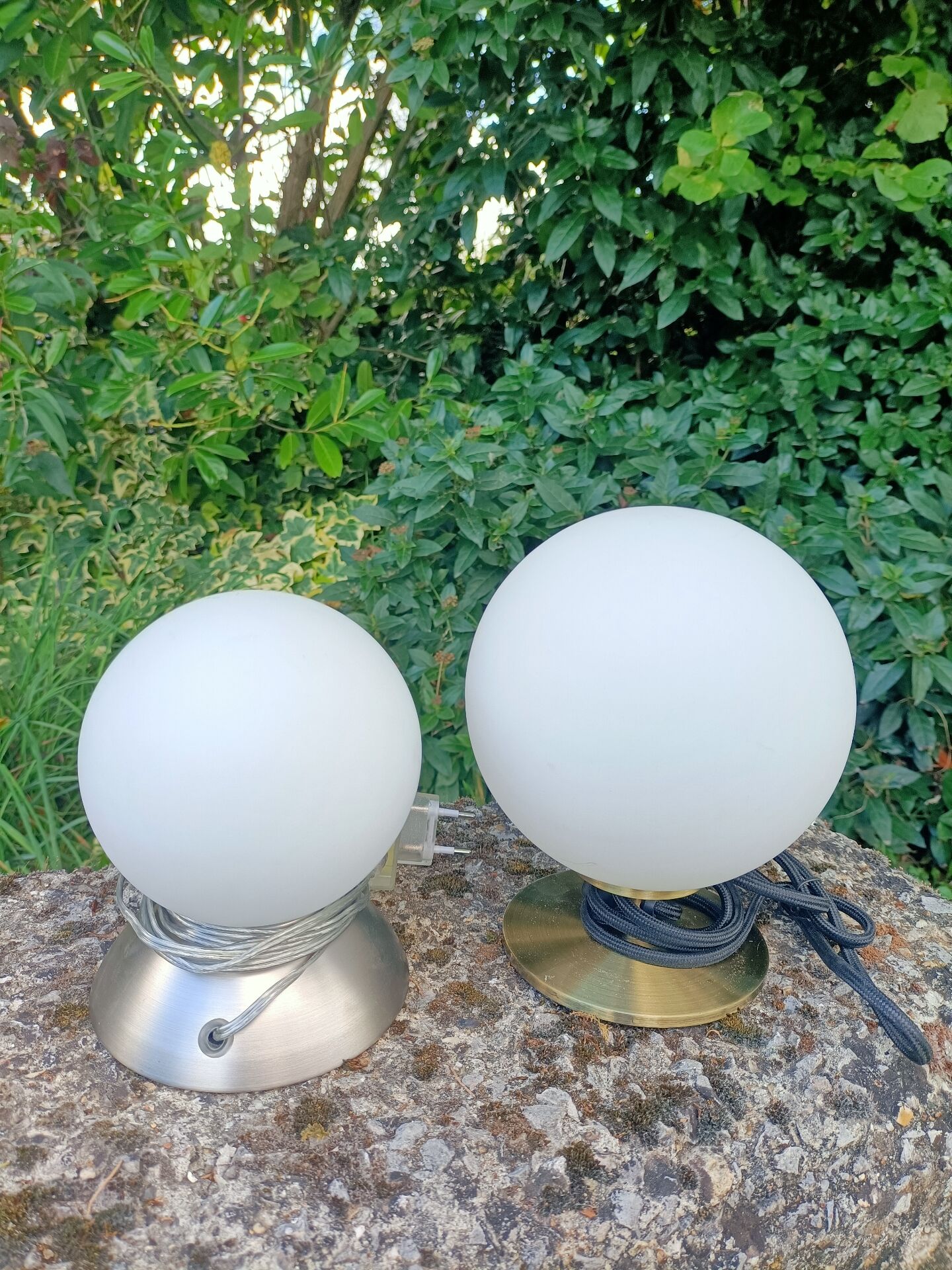 Ensemble de Lampes boules rétro