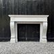 Charles X fireplace in Carrara marble, 19th century