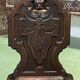 Pair of low 19th oak chairs
