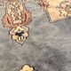 Vintage Persian Moud Carpet Handwoven Wool 240x160 Iran Oriental Old Salon