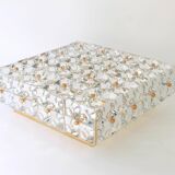 Large crystal faceted ceiling light by Kinkeldey, Germany, 1970s.