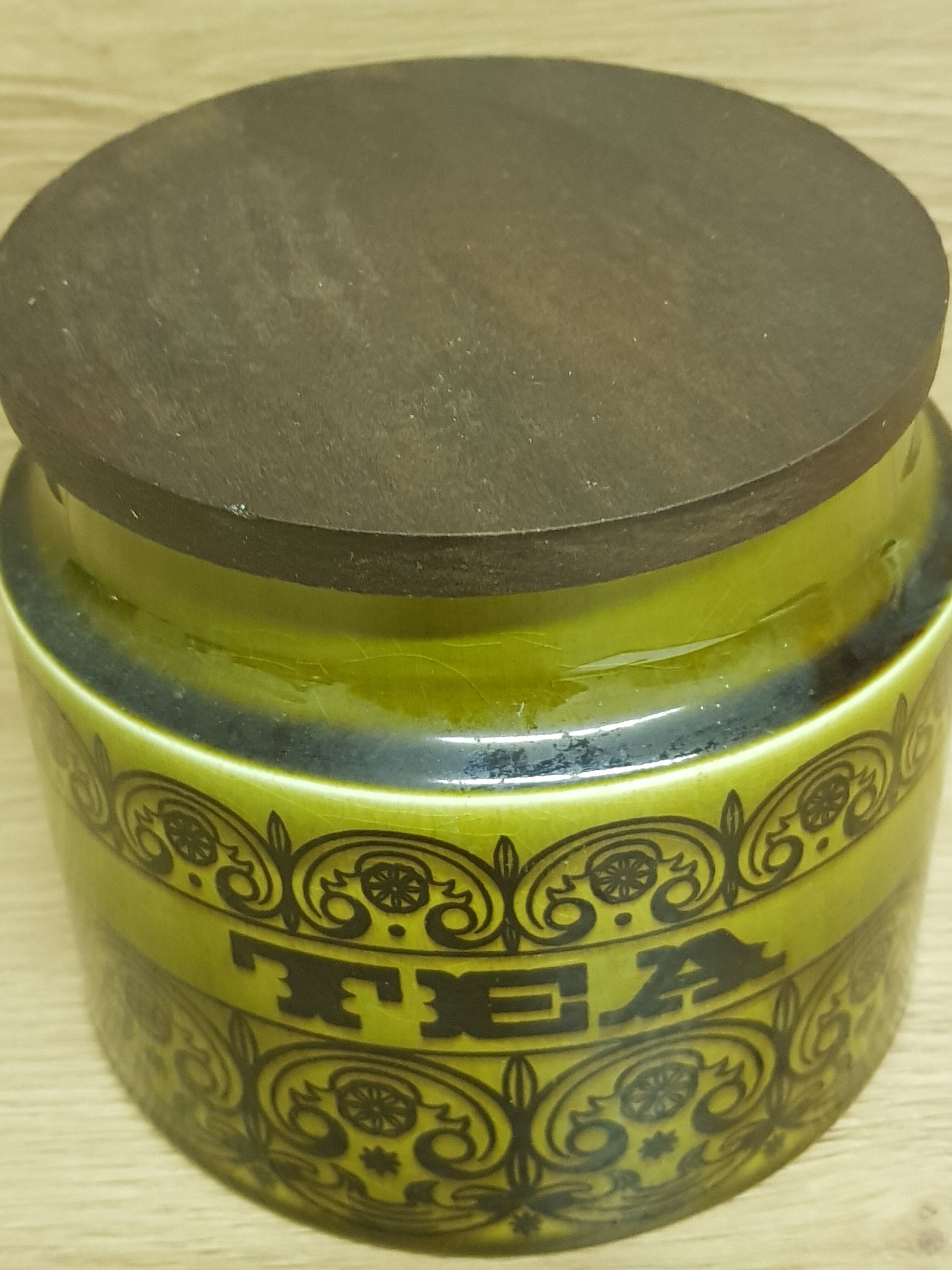 70's Hornsea ceramic tea jar