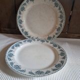 Plats ronds "Aux lions de faïence" Boch Frères Keramis