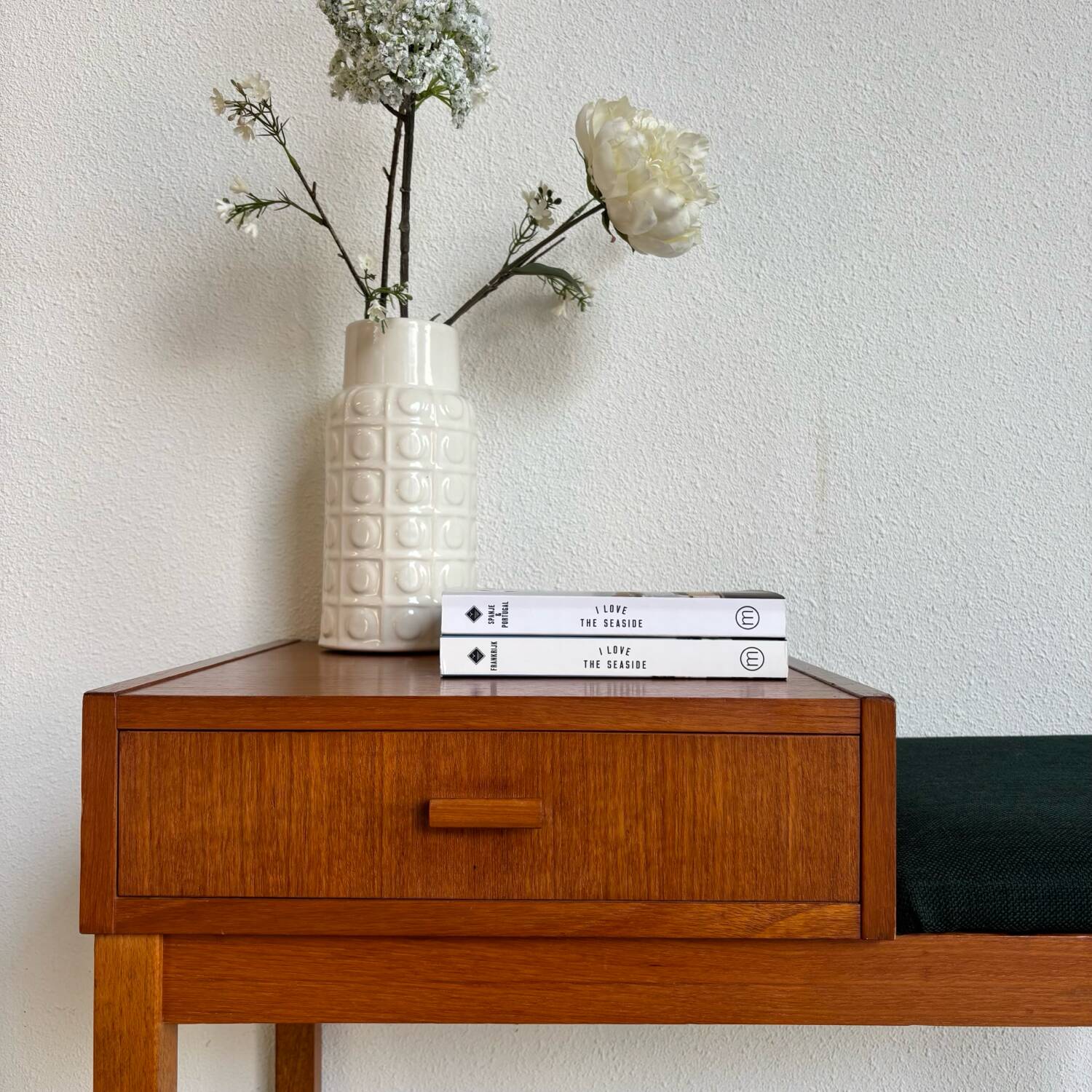 Mid century Danish  “Gossip” bench oak