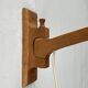 Mid-century cantilever wall lamp with a pivoting arm, 1960s.