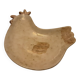 Empty enamelled ceramic pocket chicken
