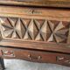 Small storage cabinet in carved oak – circa 1930