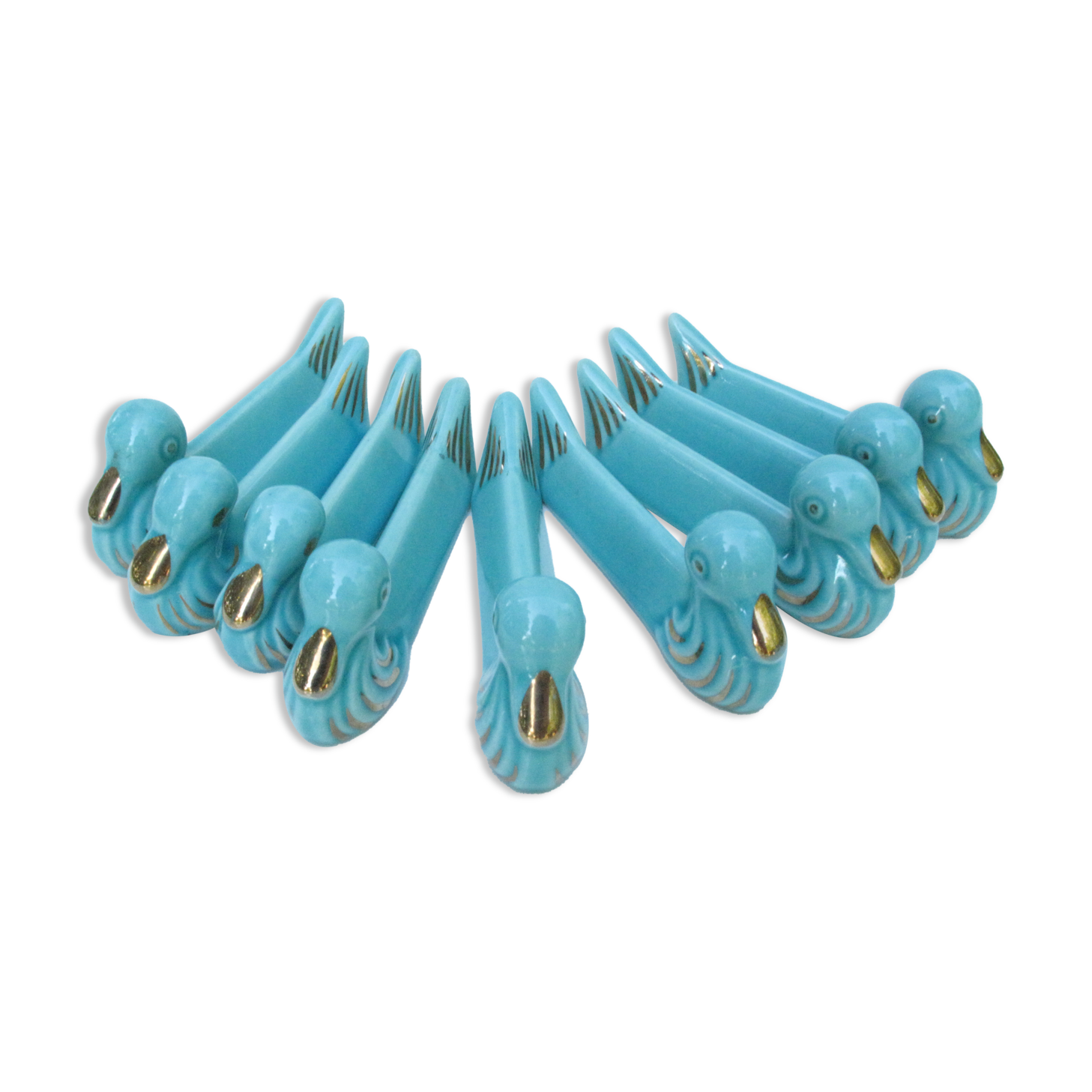 Vintage ceramic knife doors