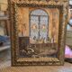 Huile sur toile "l'atelier de l'artiste "
