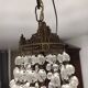 Crystal and Brass Hot Air Balloon Tassel Chandelier