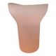 Vase adymetrique en verre opque