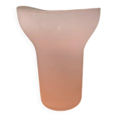 Adymetric vase in opaque glass