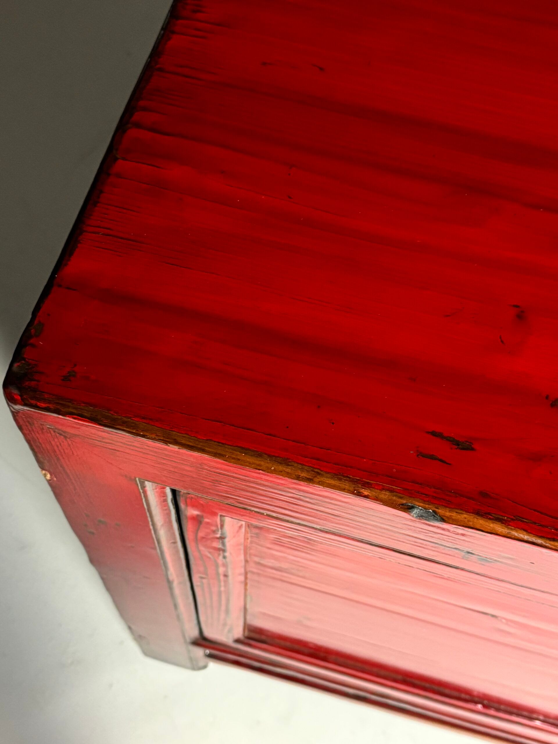 Chinese sideboard red