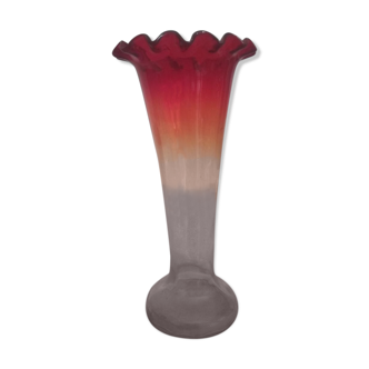 Vase art déco en verre