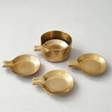 Set of 4 vintage ashtrays 1970