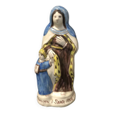 Sainte Anne en faïence de Quimper, travail des années 1950